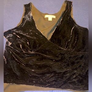 Black velvet tank